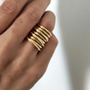 18 Karat vergoldeter Ring mit römischem Band