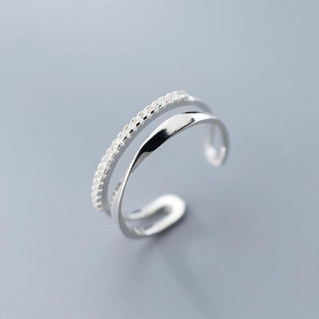 Verstellbarer Ring aus 925er Sterlingsilber
