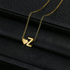 18K Vergoldete Mode Tiny Heart Dainty Initial Halskette