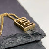 18K vergoldete Initialen-Halskette mit einzigartigen Buchstaben