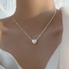 925 Sterling Silber Halskette mit eingraviertem Herz