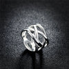 Geflochtener Design-Ring aus 925 Sterling Silber